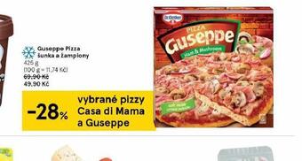 Tesco Guseppe pizza šunka a žampiony nabídka