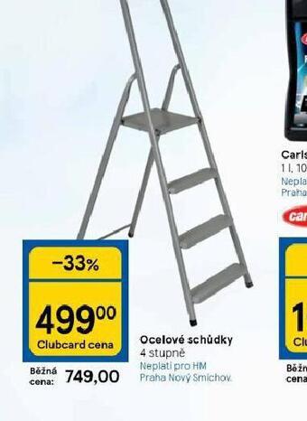 Tesco Ocelové schůdky 4 stupně nabídka