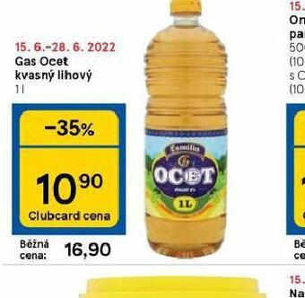Tesco Gas ocet kvasný lihový nabídka