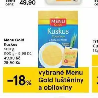 Tesco Menu gold kuskus nabídka