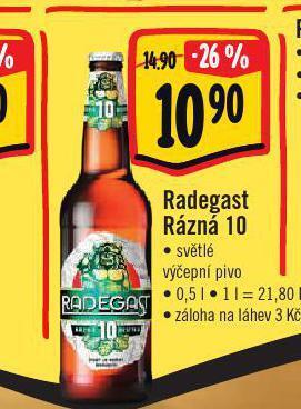 Jip Pivo radegast nabídka