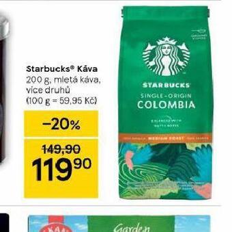 Tesco Starbucks káva nabídka