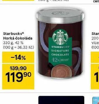 Tesco Starbucks horká čokoláda nabídka