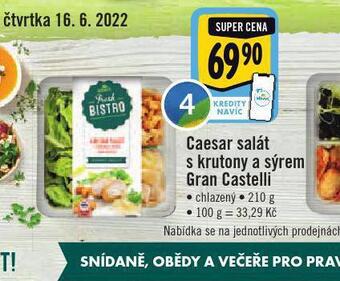Jip Caesar salát s krutony a sýrem nabídka