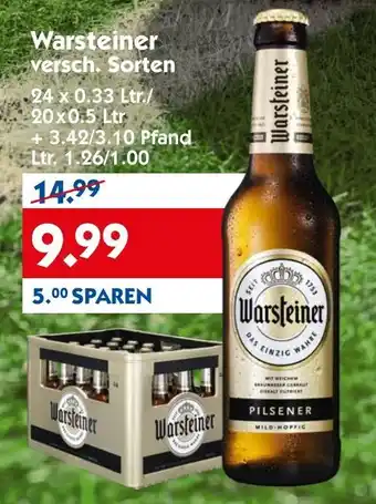 Hol'ab Getränkemarkt Warsteiner 24x0,33/20x0,5L Angebot