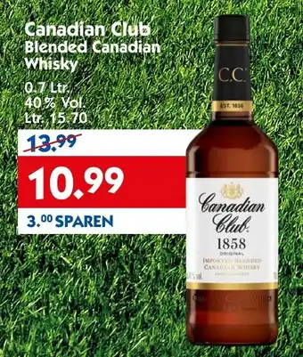 Hol'ab Getränkemarkt Canadian Club Blended Canadian Whisky 0,7L Angebot