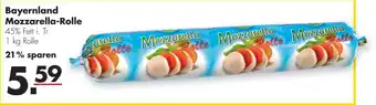 Handelshof Bayernland Mozzarella-Rolle 1kg Angebot