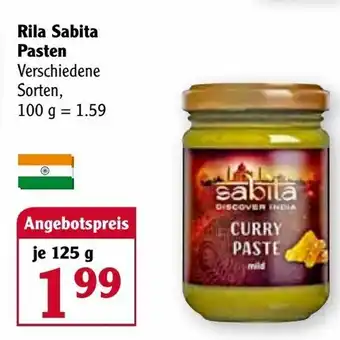 Globus Rila Sabita Pasten 125g Angebot