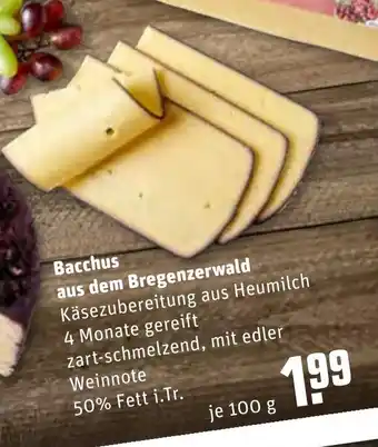 REWE Center Bacchus aus dem Bregenzerwald 100g Angebot