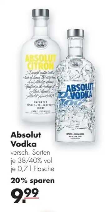 Handelshof Absolut Vodka 700ml Angebot