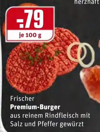 REWE Center Frischer Premium Burger 100g Angebot