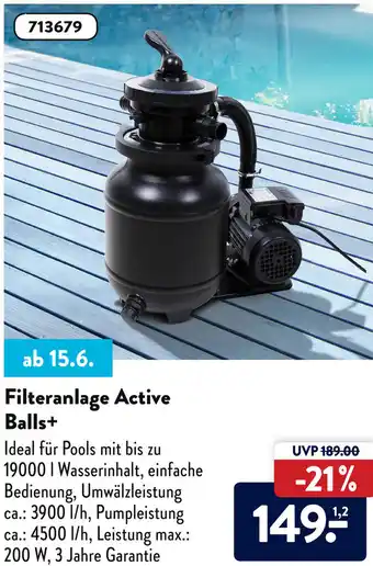 Aldi Süd Filteranlage Active Balls+ Angebot