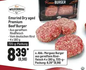 METRO Wilderness Emsrind Dry Aged Premium Beef Burger Angebot