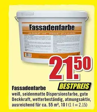 B1 Discount Baumarkt Fassadenfarbe Angebot