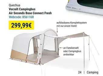 Decathlon Quechua Vorzelt Campingbus Air Seconds Base Connect Fresh Angebot