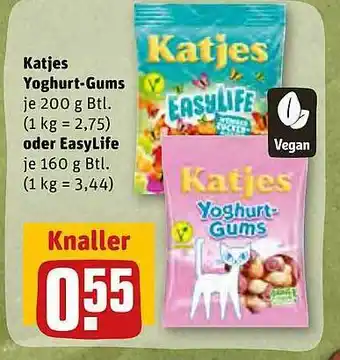 REWE Kaufpark Katjes Yoghurt-gums Oder Easylife Angebot