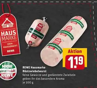 REWE Kaufpark Rewe Hausmarke Röstzwiebelwurst Angebot