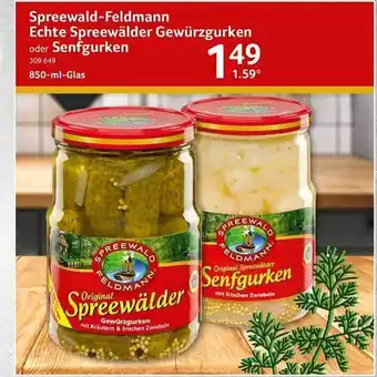 Selgros Spreewald Feldmann Original Spreewälder Angebot