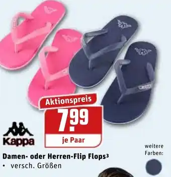 REWE Center Kappa Damen oder Herren Flip flops Angebot