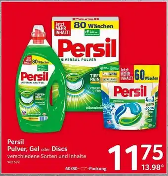 Selgros Persil Pulver, Gel Oder Discs Angebot