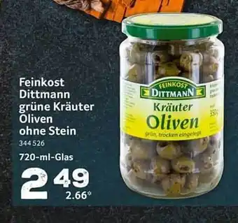 Selgros Feinkost Dittmann Grüne Kräuter Oliven Ohne Stein Angebot