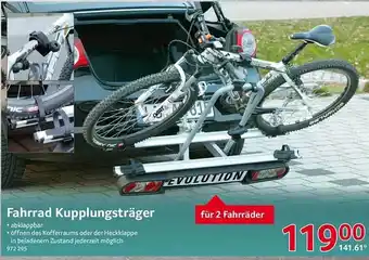 Selgros Fahrrad Kupplungsträger Angebot