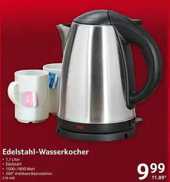 Selgros Edelstahl-wasserkocher Angebot