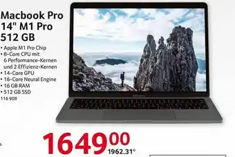 Selgros Macbook Pro 14 Angebot