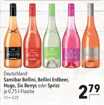 CITTI Markt Sansibar Bellini, Bellini Erdbeer, Hugo, Six Berrys o. Sprizz 750ml Angebot