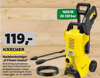 Hagebau Kärcher Hochdruckreiniger „k 3 Power Control“ Angebot