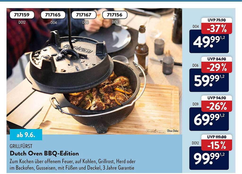 Grillfürst Dutch Oven Bbqedition Angebot bei Aldi Nord