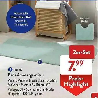 Aldi Süd Tukan Badezimmergarnitur Angebot