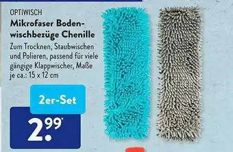 Aldi Süd Optiwisch Mikrofaser Boden-wischbezüge Chenille Angebot