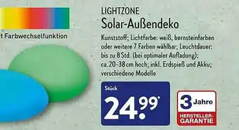 Aldi Nord Lightzone Solar-außendeko Angebot