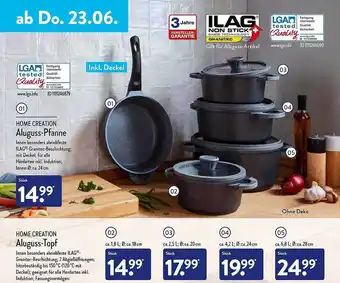 Aldi Nord Hiome Creation Aluguss-pfanne Aluguss-topf Angebot