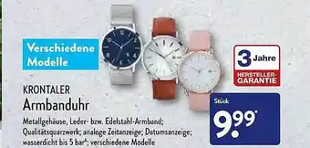 Aldi Nord Krontaler Armbanduhr Angebot