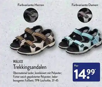 Aldi Nord Walkx Trekkingsandalen Angebot