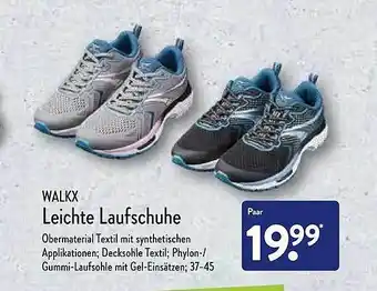 Aldi Nord Walkx Leichte Laufschuhe Angebot