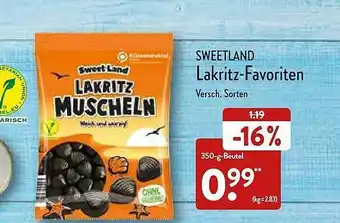 Aldi Nord Sweetland Lakritz-favoriten Angebot