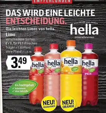 Edeka Hella Limo Angebot