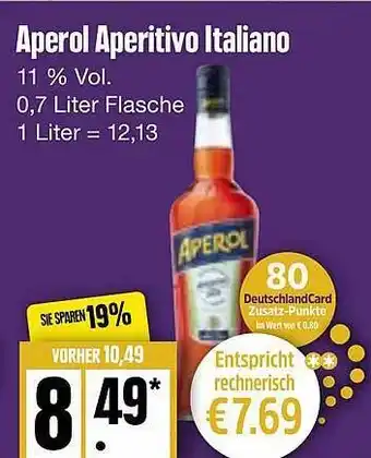 Edeka Frischemarkt Aperol Aperitivo Italiano Angebot