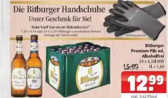 Getränkehaus Bitburger Premium Pils Od Alkoholfrei Angebot