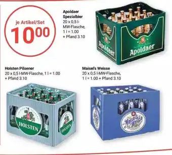 Globus Holsten Pilsener, Apoldaer Spezialbier Oder Maisel's Wiesse Angebot