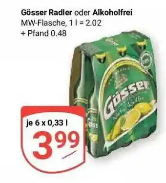 Globus Gösser Radler Oder Alkoholfrei Angebot