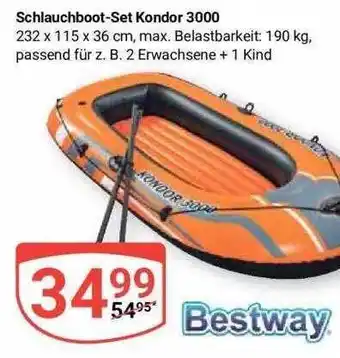 Globus Bestway Schlauchboot-set Kondor 3000 Angebot