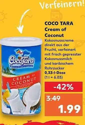 Kaufland Coco Tara Cream Of Coconut Angebot