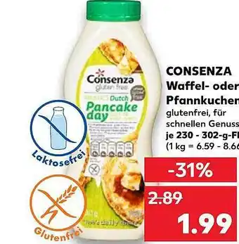 Kaufland Consenze Waffel- Oder Pfannkuchen Angebot