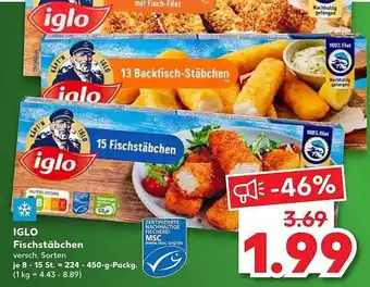 Kaufland Iglo Fischstäbchen Versch. Sorten Angebot
