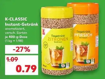 Kaufland K-classic Instant-getränk Versch. Sorten Angebot