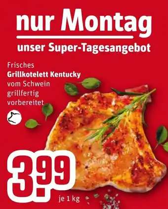 REWE Frisches Grillkotelett Kentucky 1kg Angebot